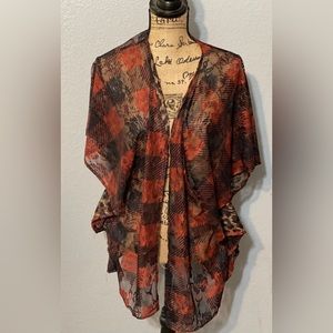 Crazy Train kimono. One size . Reversible. New